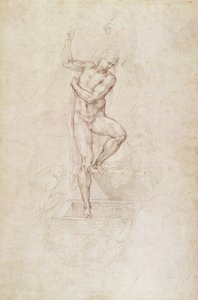 Le Christ ressuscité, étude pour la fresque du Jugement dernier dans la chapelle Sixtine, Vatican - Michelangelo Buonarroti